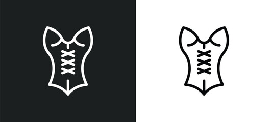 female sexy dress? icon isolated in white and black colors. female sexy dress? outline vector icon from woman clothing collection for web, mobile apps and ui.