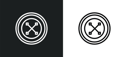 gods guidance icon isolated in white and black colors. gods guidance outline vector icon from zodiac collection for web, mobile apps and ui.