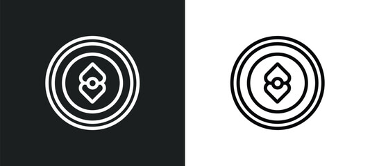 divinity icon isolated in white and black colors. divinity outline vector icon from zodiac collection for web, mobile apps and ui.