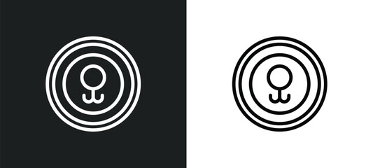 lethargy icon isolated in white and black colors. lethargy outline vector icon from zodiac collection for web, mobile apps and ui.