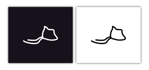 stingray icon isolated in white and black colors. stingray outline vector icon from animals collection for web, mobile apps and ui.