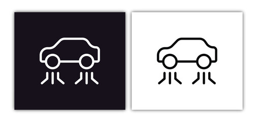 fyling vehicle icon isolated in white and black colors. fyling vehicle outline vector icon from artificial intellegence collection for web, mobile apps and ui.