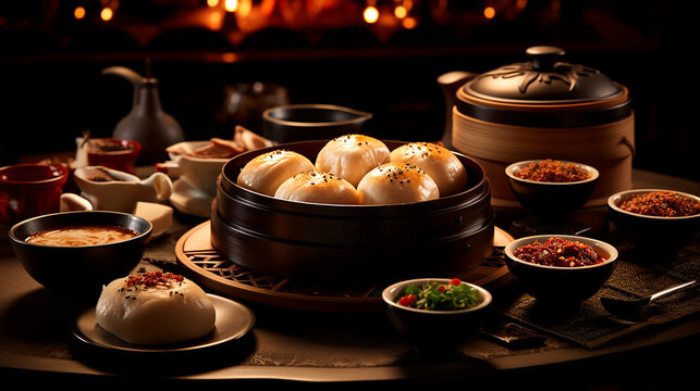Pan bao - Comida japonesa, cocina al vapor, comida asiatica - Carne o verduras - 
