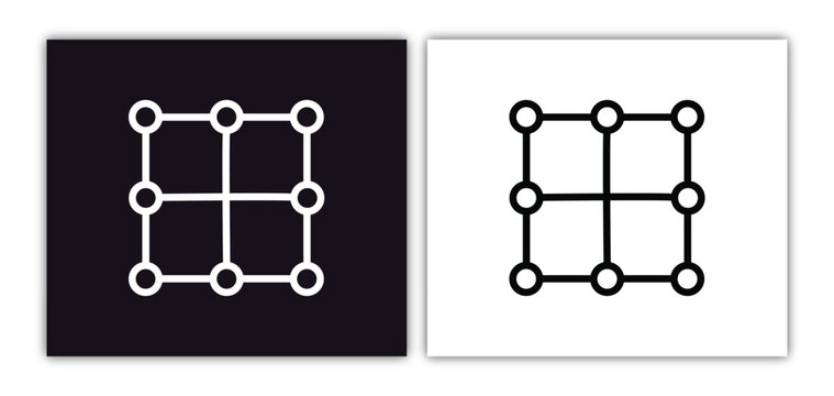 aorithm icon isolated in white and black colors. aorithm outline vector icon from artificial intelligence collection for web, mobile apps and ui.