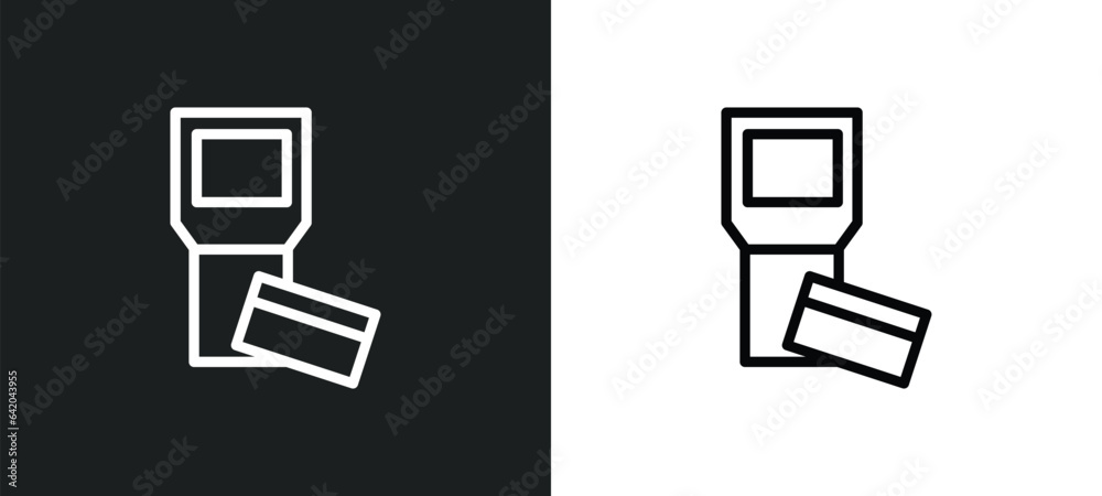 Wall mural reader icon isolated in white and black colors. reader outline vector icon from business collection  - Wall murals