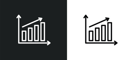 graphic arrow icon isolated in white and black colors. graphic arrow outline vector icon from business collection for web, mobile apps and ui.