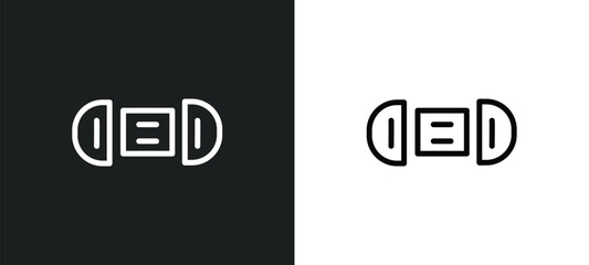 car alternator icon isolated in white and black colors. car alternator outline vector icon from car parts collection for web, mobile apps and ui.