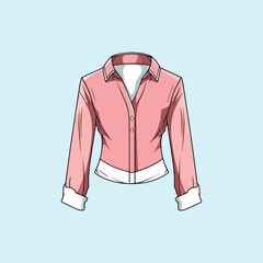 blouse vector clip art illustration