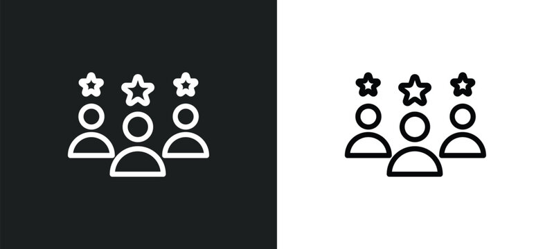customer review icon isolated in white and black colors. customer review outline vector icon from e commerce and payment collection for web, mobile apps and ui.