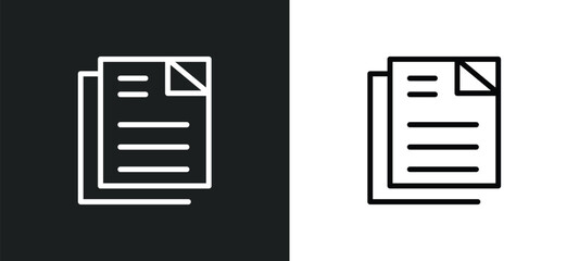 various files icon isolated in white and black colors. various files outline vector icon from education collection for web, mobile apps and ui.