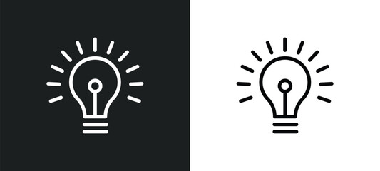 having an idea icon isolated in white and black colors. having an idea outline vector icon from education collection for web, mobile apps and ui.