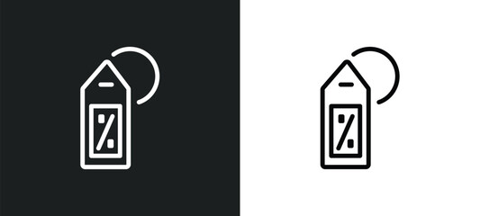 sale icon isolated in white and black colors. sale outline vector icon from marketing collection for web, mobile apps and ui.