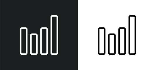 diagrams icon isolated in white and black colors. diagrams outline vector icon from marketing collection for web, mobile apps and ui.