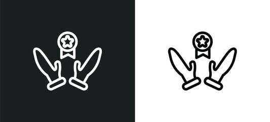 benefits icon isolated in white and black colors. benefits outline vector icon from marketing collection for web, mobile apps and ui.