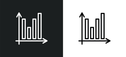 fluctuation icon isolated in white and black colors. fluctuation outline vector icon from marketing collection for web, mobile apps and ui.
