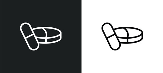 phary icon isolated in white and black colors. phary outline vector icon from medical collection for web, mobile apps and ui.