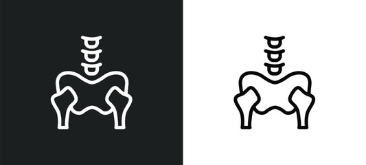 p icon isolated in white and black colors. p outline vector icon from medical collection for web, mobile apps and ui.