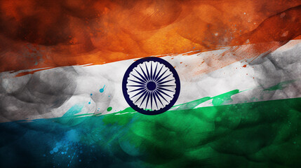 The Indian Flag Proudly Displayed on the Wall, a Symbol of National Pride and Identity