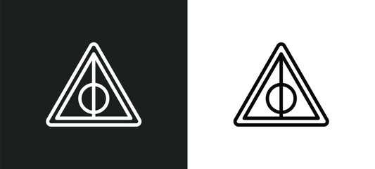 rune icon isolated in white and black colors. rune outline vector icon from miscellaneous collection for web, mobile apps and ui.