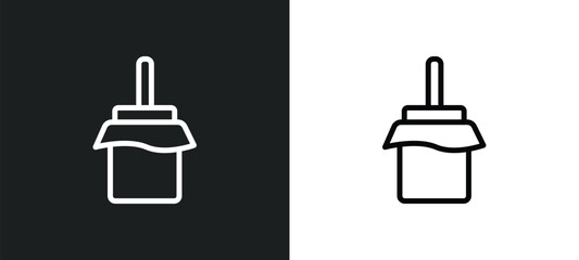 zambomba icon isolated in white and black colors. zambomba outline vector icon from music and multimedia collection for web, mobile apps and ui.