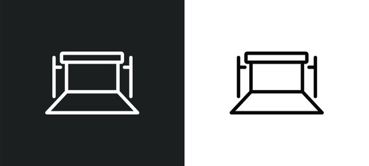 chroma icon isolated in white and black colors. chroma outline vector icon from photography collection for web, mobile apps and ui.
