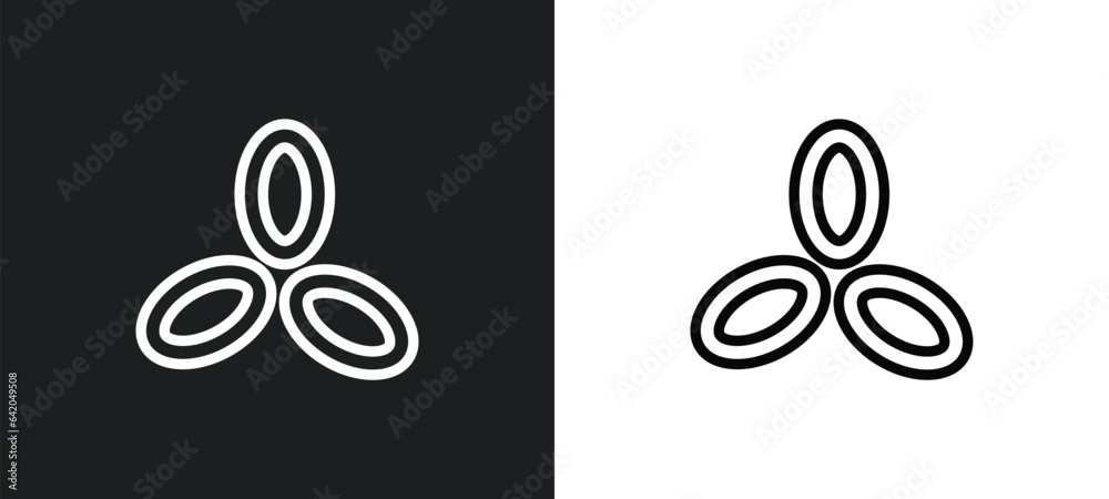 Wall mural holy trinity icon isolated in white and black colors. holy trinity outline vector icon from religion - Wall murals