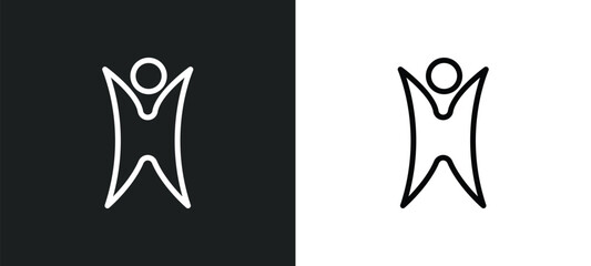 humanism icon isolated in white and black colors. humanism outline vector icon from religion collection for web, mobile apps and ui.