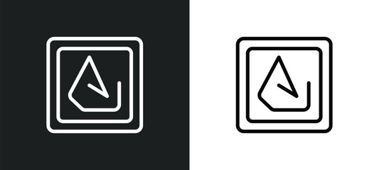 asceticism icon isolated in white and black colors. asceticism outline vector icon from religion collection for web, mobile apps and ui. - obrazy, fototapety, plakaty