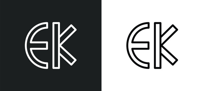 eckankar icon isolated in white and black colors. eckankar outline vector icon from religion collection for web, mobile apps and ui.