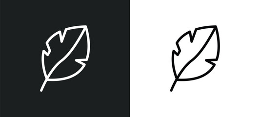 leaf icon isolated in white and black colors. leaf outline vector icon from stone age collection for web, mobile apps and ui.