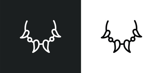 amulet icon isolated in white and black colors. amulet outline vector icon from stone age collection for web, mobile apps and ui.