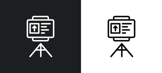 planning? icon isolated in white and black colors. planning? outline vector icon from strategy collection for web, mobile apps and ui.