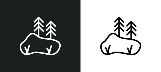 lake icon isolated in white and black colors. lake outline vector icon from summer collection for web, mobile apps and ui.