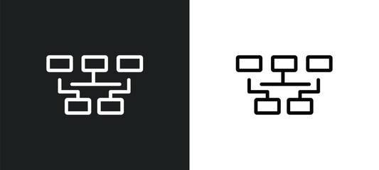 data modelling icon isolated in white and black colors. data modelling outline vector icon from technology collection for web, mobile apps and ui.