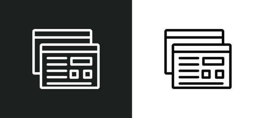 virtual hine icon isolated in white and black colors. virtual hine outline vector icon from technology collection for web, mobile apps and ui.
