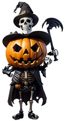 Skeleton logo celebrating Halloween
