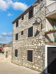 A typical house with the tsavni of an old Croatian town.