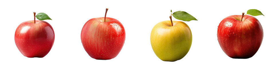 transparent background with isolated apple