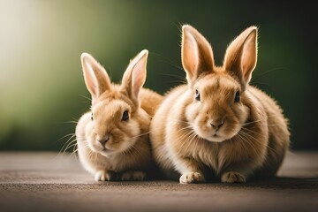 white rabbit on a table