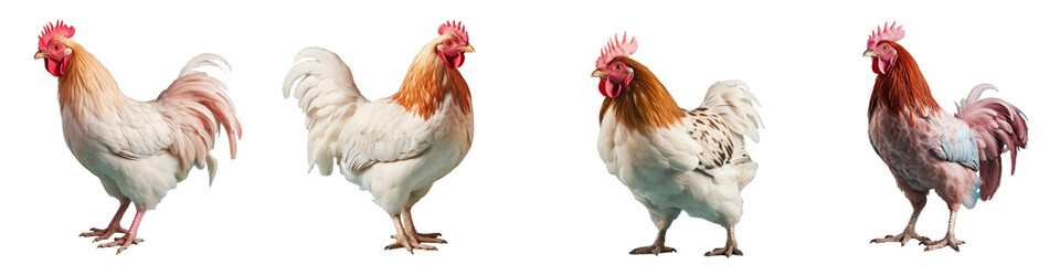 transparent background with brahma chicken in the foreground