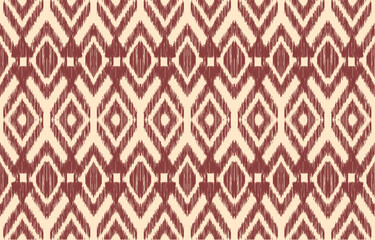 Ethnic abstract ikat art. Aztec ornament print. geometric ethnic pattern seamless  color oriental.  Design for background ,curtain, carpet, wallpaper, clothing, wrapping, Batik, vector illustration.