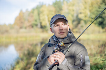 Spinner on the river bank.