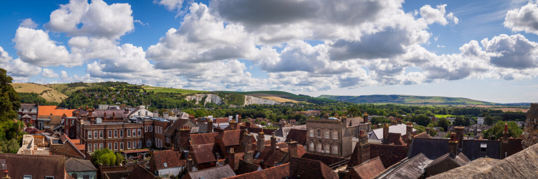 Lewes from Lewes Castle