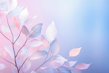 Abstract Leaves - Pastel Background