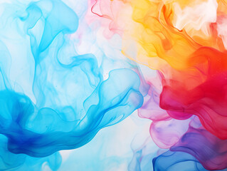 Colourful water paint abstact background