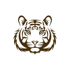 Head Tiger vector illustration design. Head Tiger logo design Template.