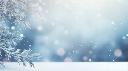 Fototapeta na wymiar christmas background with christmas tree and snowflakes, legal AI