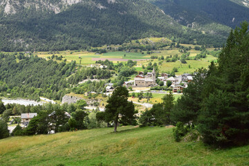 Sollières l'Endroit vu depuis le sentier des Balmes