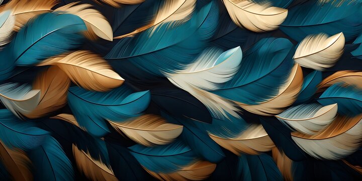 Peacock feathers - generative AI
