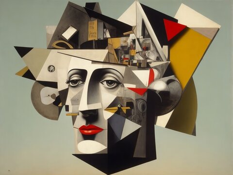 Dadaism art style creative mask